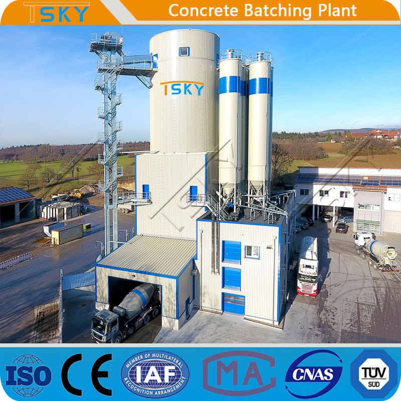 Fully Automatic Compact Tower 240m3 Concrete Mixing Plant